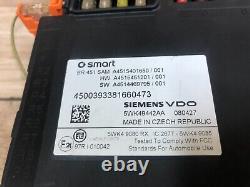 Boîte à fusibles de relais de boîte à fusibles avant OEM Smart Fortwo W451 08-15 3