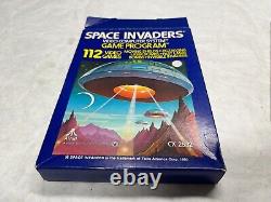 Jeu Atari VCS 2600 complet dans sa boîte d'origine 1978 Space Invaders avec étiquette assortie