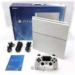 Sony PlayStation 4 PS4 Blanc Glacier 500 Go Console de jeu CUH-1100AB02 Testée F/S